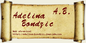 Adelina Bondžić vizit kartica